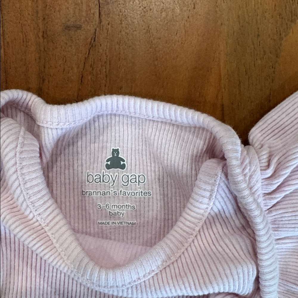 Pink and Gray Ruffled Kids One Pieces Set - Picture 7 of 7